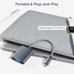 Usb C To Vga Adapter For Macbook Pro/Monitor,Type C (Thunderbolt 3/4) To Vga (15 Pin)Video Cable Converter For Chromebook, Iphone 16 15 Max Plus,Mac Air,Ipad,Imac,Dell Xps,Surface Book,Hp