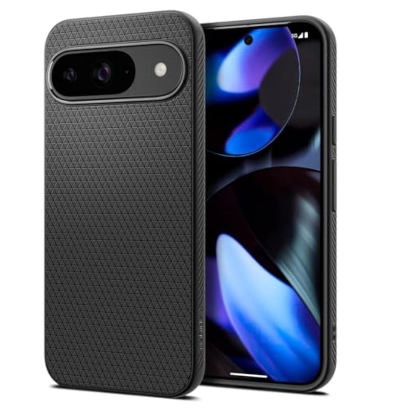 Spigen Liquid Air Designed For Pixel 9 Case/Pixel 9 Pro Case (2024) [Hard Shell] [-Grade Protection] - Matte Black