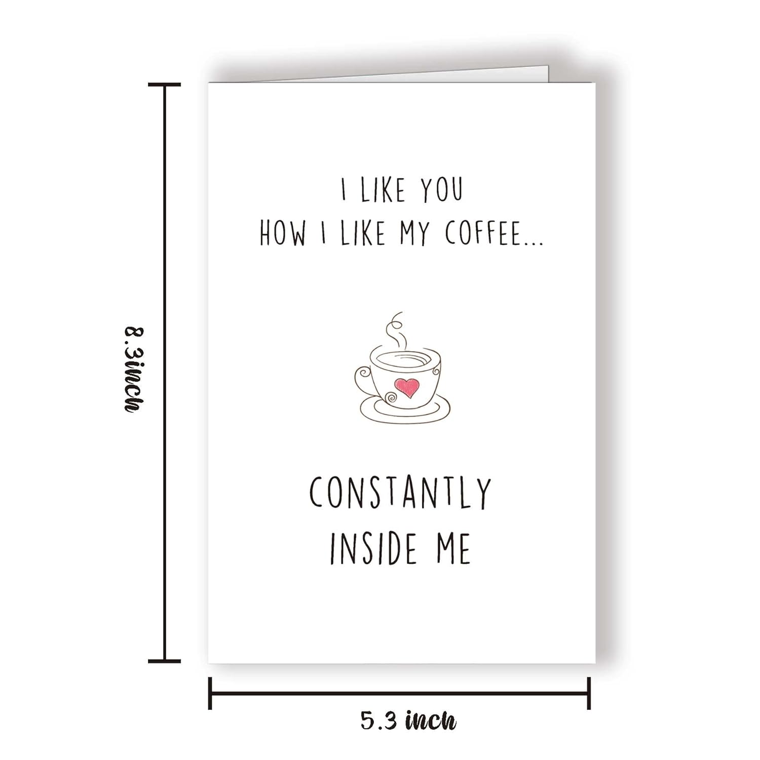 Funny Valentine’S Day Card For Husband Boyfriend, Naughty Sexy Anniversary Card, I Like You How I Like My Coffee...