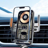 Wireless Car Charger Mount, 15W Fast Charging Auto Clamping Car Charger Holder For Iphone/Samsung For Iphone 16 15 14 13 12 11 Pro,Samsung Galaxy S25 S24 Ultra S23 S22 S21 S20