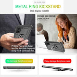 Galaxy S22 Plus Magnetic Ring Holder Shockproof Case