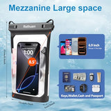 Large Waterproof Phone Pouch, 2Pack Floating Waterproof Bag for iPhone 17 16 15 Pro Max Galaxy S26 S25 S24 Ultra All Phones, Cell Phone Dry Bag for