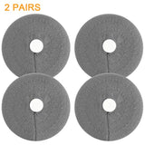 Earpads Sweater Cover Protectors With Knit Fabric For Beats Solo 3/2, Solo Hd/Mixr/Ep Headphones And Other Headsets With 1.57-3.14 Inch Ear Cushions [ 2 Pairs ] (Grey)