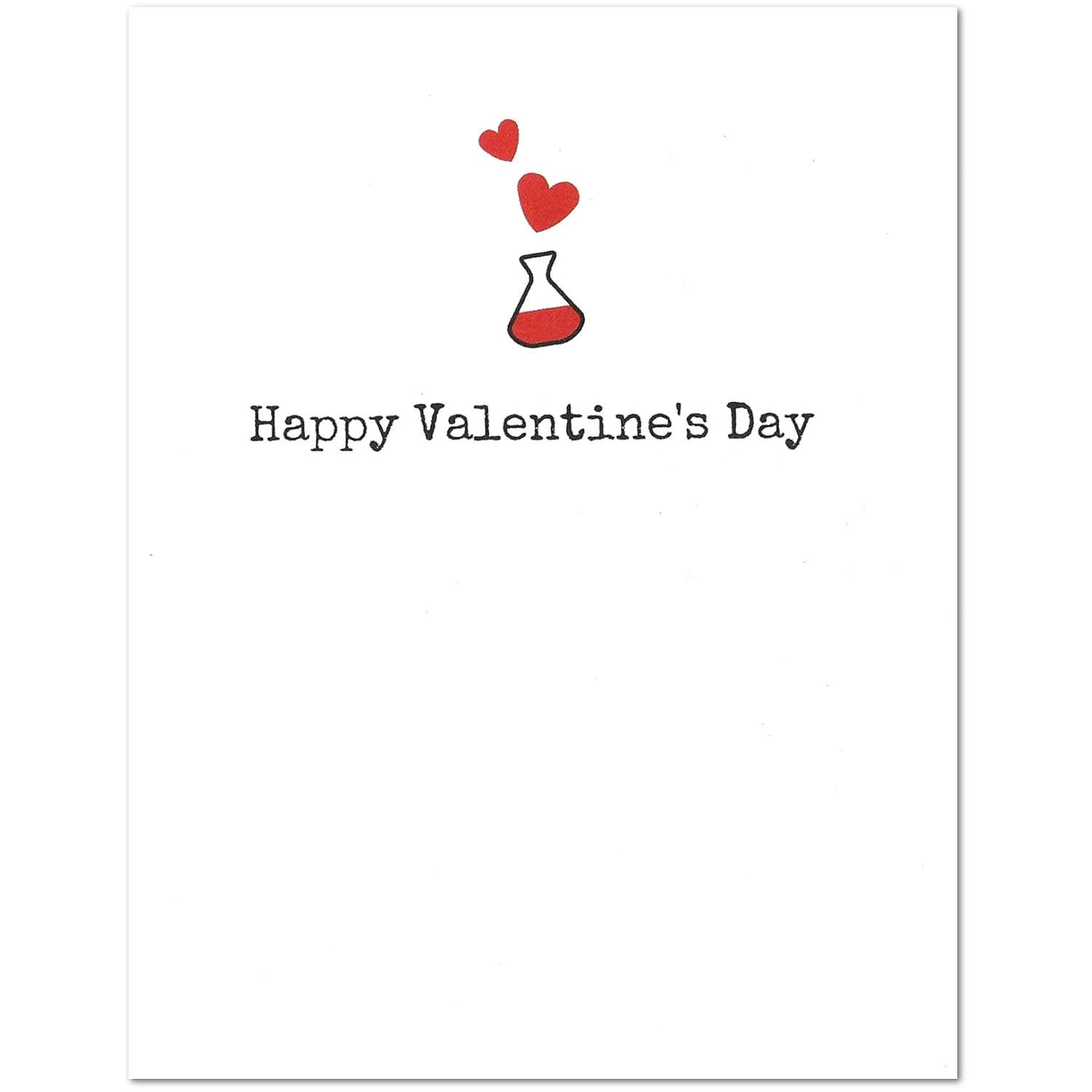 Melting Point Science Valentine'S Day Card (4.25" X 5.5") By