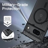 For Google Pixel 7 Case [Compatible With Magsafe] Translucent Matte Magnetic Pixel 7 Case Magsafe Slim Thin Shockproof Women Men Protective Phone Cases Cover For Google Pixel 7 6.4", Black