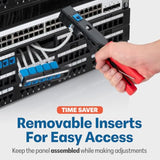 Bundle – 2 Items: Snap-In 24-Port Keystone Patch Panel + 20 Pack Of Rj45 Cat6/