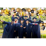 110Pcs Graduation Decorations Class Of 2023 - Black & Gold Balloon Arch Garland Kit - Congrats Grad Decor Supplies (No Air Pump, No Banner)