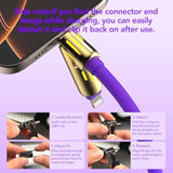 240W 4-In-1 Universal Usb Charging Cable [2 Pack, 6.6Ft] – Fast Charger Cord With Usb-A, Dual Usb-C & Lighting, For Iphone 14/15/16/17 Series, Ipad & Macbook & More (2Pack, Purple+Green, 6.6Ft)