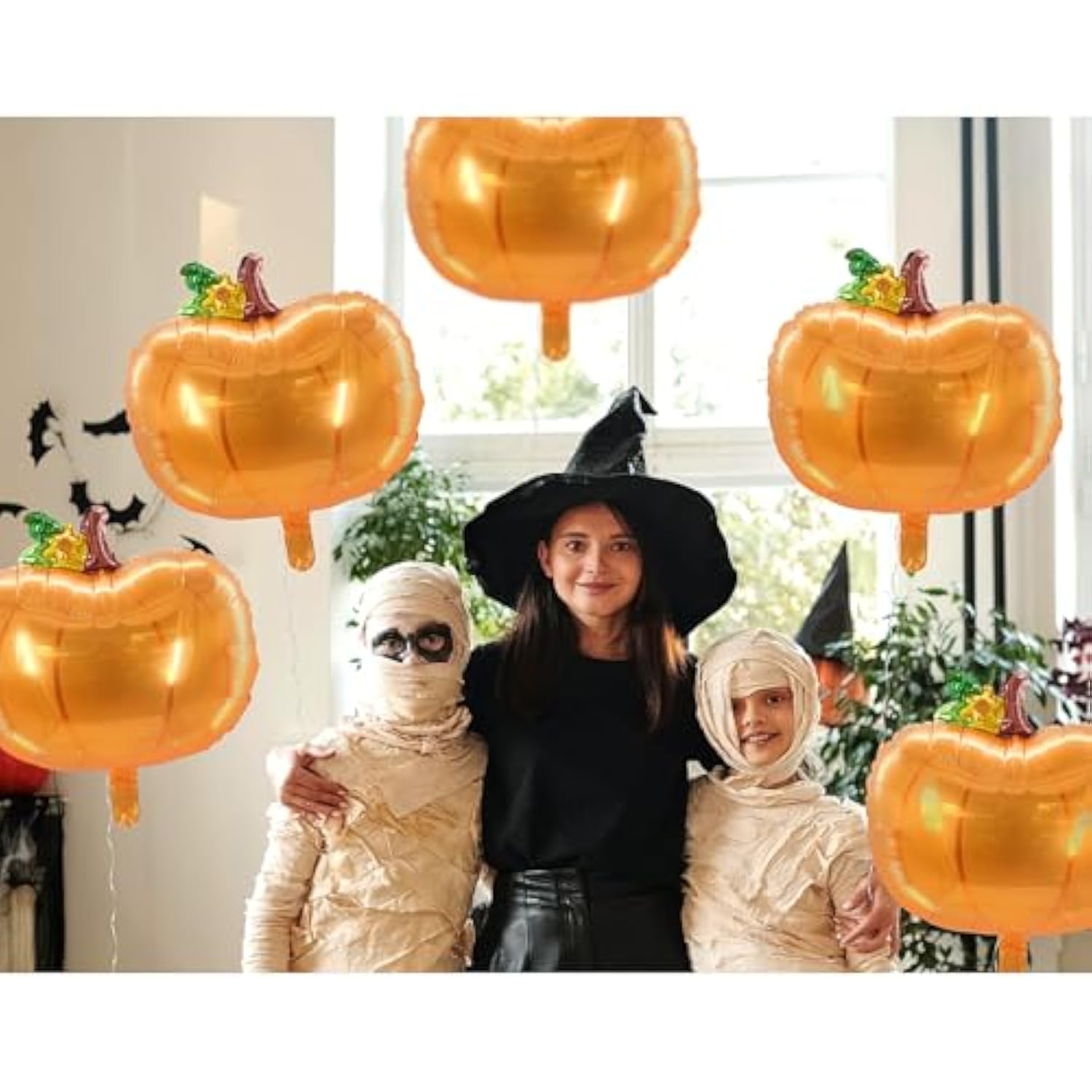 3 Pcs Pumpkin Foil Balloons Thanksgiving Autumn Harvest Birthday Party Decor