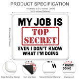 My Job Is Top Secret Even I Don'T Know What I'M Doing Mouse Pad, Funny Sarcastic Mousemat Gifts For Coworker, Humor Work Place Mousepad Gifts For Boss Coworker Employee Student