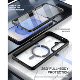 Guardian Magpro Case For Galaxy S25 5G 6.2" (2025), [20Ft Mil-Grade Drop Tested] Built-In Screen Protector [Work With Fingerprint Id] Full Body Shockproof Rugged Clear Case, Black/Clear