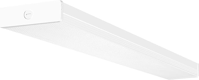 4FT LED Wraparound Light 40W 4400LM 4000K Flush Mount Garage Office Fixture