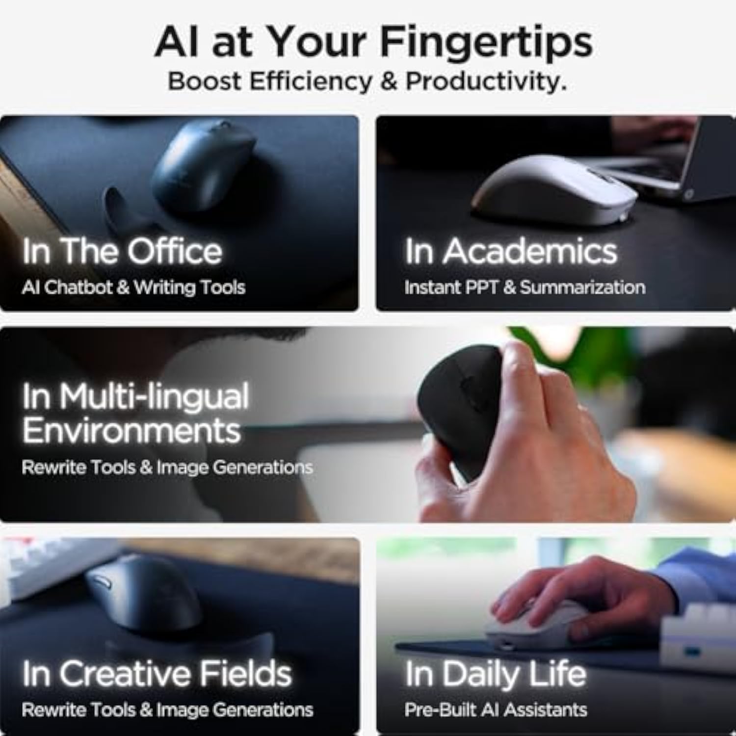 Ai Mouse, Jethro V1 – Ai Voice & Audio Recorder, Note Taking Mouse For Computer & Laptop With Centralized Ai Software, Ai Writing Tools, Voice Typing, Transcribe, Translate & Summarize