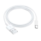 USB A to USB C Charging Cable for iPhone 17 16 15 10th Gen iPad Air Mini Fast Charger Cord White