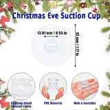Christmas Light Suction Cups Christmas Lights String Suction Cup Holiday Light String Hooks Holders Light Caddy Window Glass Suction Cup Clips For Seasonal Lights & Xmas Decorations (100 Pcs)