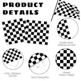 168 Pcs Race Car Birthday Party Decorations With Checkered Flag Plates, Cups, Napkins, Cutlery For Cars Birthday Decorations, Serves 24