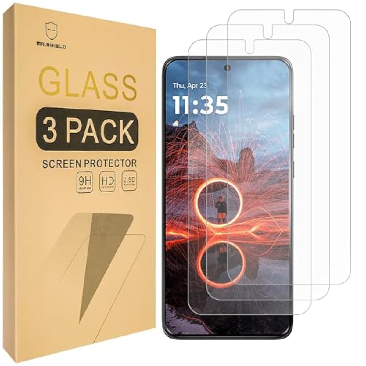 Screen Protector Compatible With Moto Motorola Thinkphone 25 [Tempered Glass] [3-Pack] [Japan Glass With 9H Hardness]