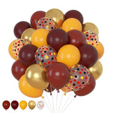 170Pcs Magical Wizard School Balloons Arch Garland Kit, Different Sizes 18 12 10 5 Inch Burgundy Yellow Gold Confetti Balloon For Kids Birthday Baby Shower Halloween Party Decorations Supplies