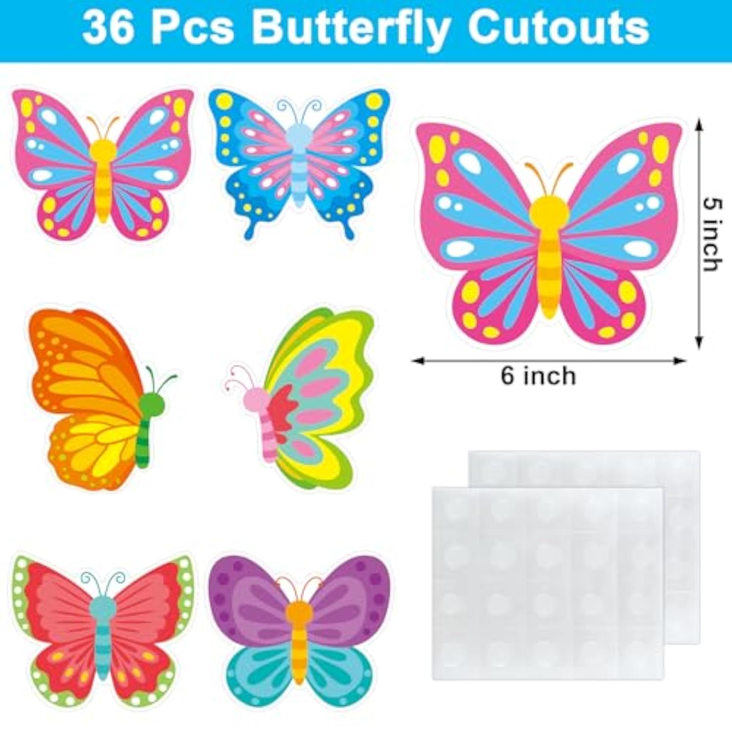 36 Pcs Spring Flower Cutouts Springtime Bloom Floral Cutouts For Spring Classroom Bulletin Board School Tea Party Decoration Diy Art Craft (Flower)