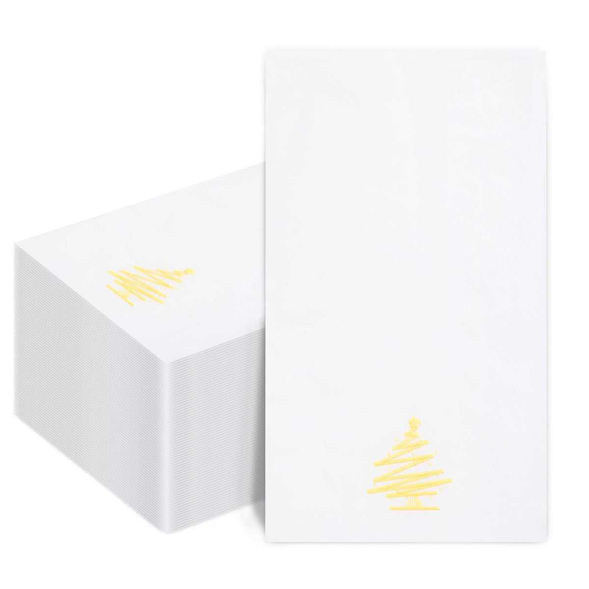 100Pcs Christmas Paper Napkins, Holiday Christmas Napkins Disposable For Bathroom Merry Dinner, Dinner Disposable Napkin Paper Napkin Table Decoration For Home Kitchen Xmas Winter Holiday