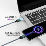 100W 2 In 1 Magnetic Usb C Charging Cable [2-Pack, 4/6.6Ft] 480Mbps Data Transfer, 5A C To C Cable Fast Charging For Iphone 16/15/14/13 Pro Max, Macbook Pro,Ipad,Galaxy S22,Pixel