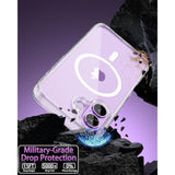 Magnetic Slim Case for iPhone 17, Compatible with MagSafe, Shockproof and Anti-Yellowing, Full Camera Protection, Includes Screen and Lens Protectors, Clear Protective Case