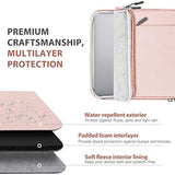 13.3-14 Inch Laptop Sleeve Carrying Bag For Surface Pro 9/8/X, Macbook Air 2022-2018, Macbook Pro M2 14"/13" M2/M1 Pro, Galaxy Tab S9+/S8+,Pink