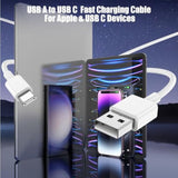 Car Carplay Cable For Iphone 16 15 Pro Plus Pro Max?3-Pack [3.3Ft+3.3Ft+6Ft] Usb A To Usb C Cable For Iphone 16 15?For Ipad Pro/Air/Mini?For Samsung Galaxy S24/S23/S22?For Macbook Pro/Air And More