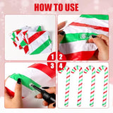4Pcs Inflatable Candy Canes, 34.6 Inch Christmas Candy Canes Decorations Large Candy Cane Balloons Pool Floats For Indoo