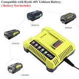 Op401 Compatible With Ryobi 40V Battery Charger Op404 Op406A, Compatible With Ryobi 40V Lithium Battery Op4040 Op4060A Op4050A Op40602