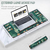 Gaming Desk Pad (31.5 X 11.8 X0.12 Inch) Washable Laptop Desk Mat, Japanese Anti-Slip Rubber Base, Extended Mouse Pad For Office & Home
