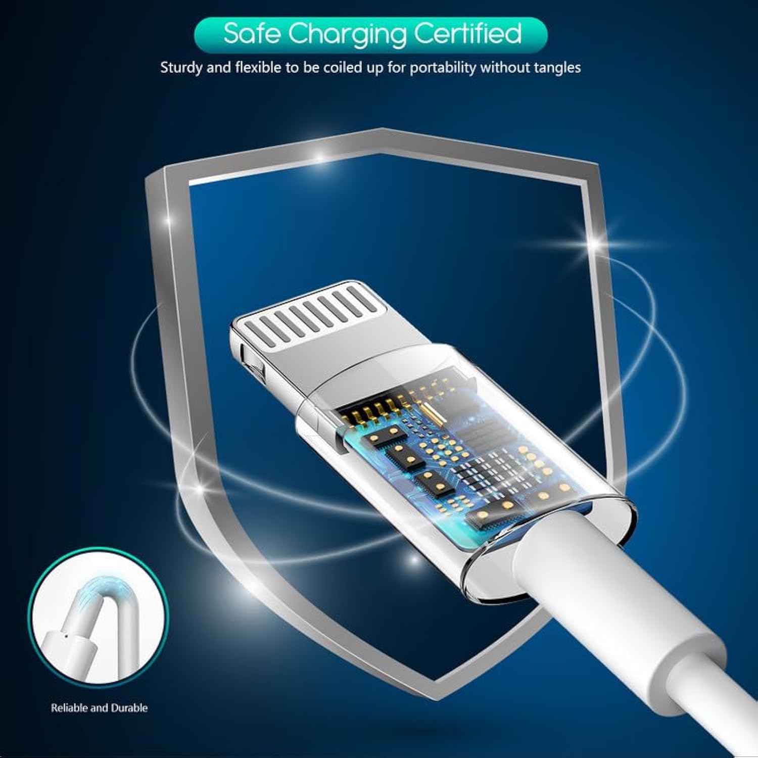 Iphone Charger,Extra Long 2 Pack 10Ft Lightning Cable Cube I Phone 12 Charger Charging Transfer Cord Cable With Usb Plug Wall Charge Block Travel Adapter For Iphone 14/13/12/11/Se2022/8/7/Xs/Xr/X/Ipad