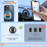 Magnetic Case For 12 & 12 Pro 2020 6.1 Inch-Compatible With Magsafe & Magnetic Car Phone Mount,Tpu Thin Phone Cases Cover Protective Shockproof Anti-Fingerprint(Matte Black)