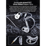 Tri Draco Open-Back Enclosure 2*Dd Hifi Iem In Ear Monitor Hifi Wired Earbuds With 8Mm Third-Generation Lcp Diaphragm Dynamic Driver Gaming Earbuds For Singers Musicians