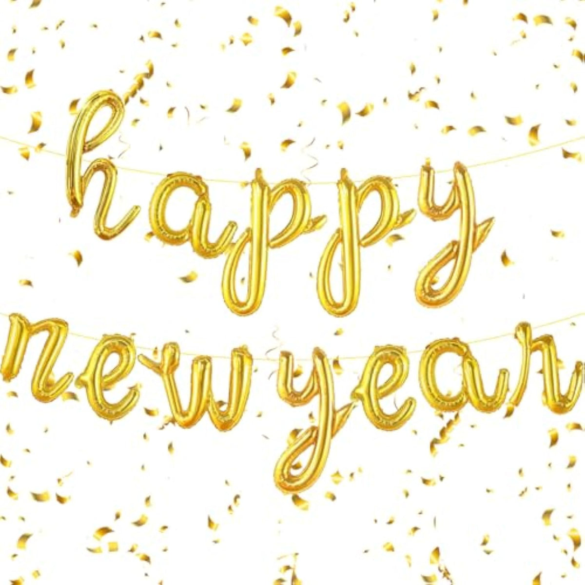 2026 Happy New Year Gold Foil Balloons 16 Inch for Party Decor