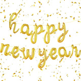 2026 Happy New Year Gold Foil Balloons 16 Inch for Party Decor