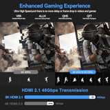 8K Fiber Optic Hdmi 2.1 Cable 100Feet, Supports 8K@60Hz 4K@120Hz Ultra High Sp