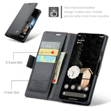 Wallet Case For Google Pixel 10 Pro Xl, Magnetic Flip Case With Rfid Blocking Card Holder Kickstand For Women Men, Pixel 10 Pro Xl Shockproof Durable Protective Phone Cover (Black)