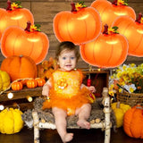 20 Pcs Pumpkin Foil Balloons Large Orange Mylar Fall Thanksgiving Halloween Decor