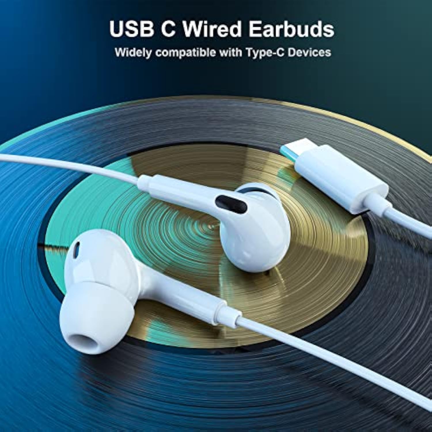 Usb C Headphones Type C Wired Earbuds For Samsung S22 Ultra S23 Fe S21 S20 A54
