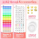 1642 Pieces Clay Beads For Friendship Bracelets Making Kit, 24 Styles Jewelry Making Supplies Cute Beads Charms With Elastic String And Organizer Gifts For Teens Girls Ages 6 7 8 9 10 11 12
