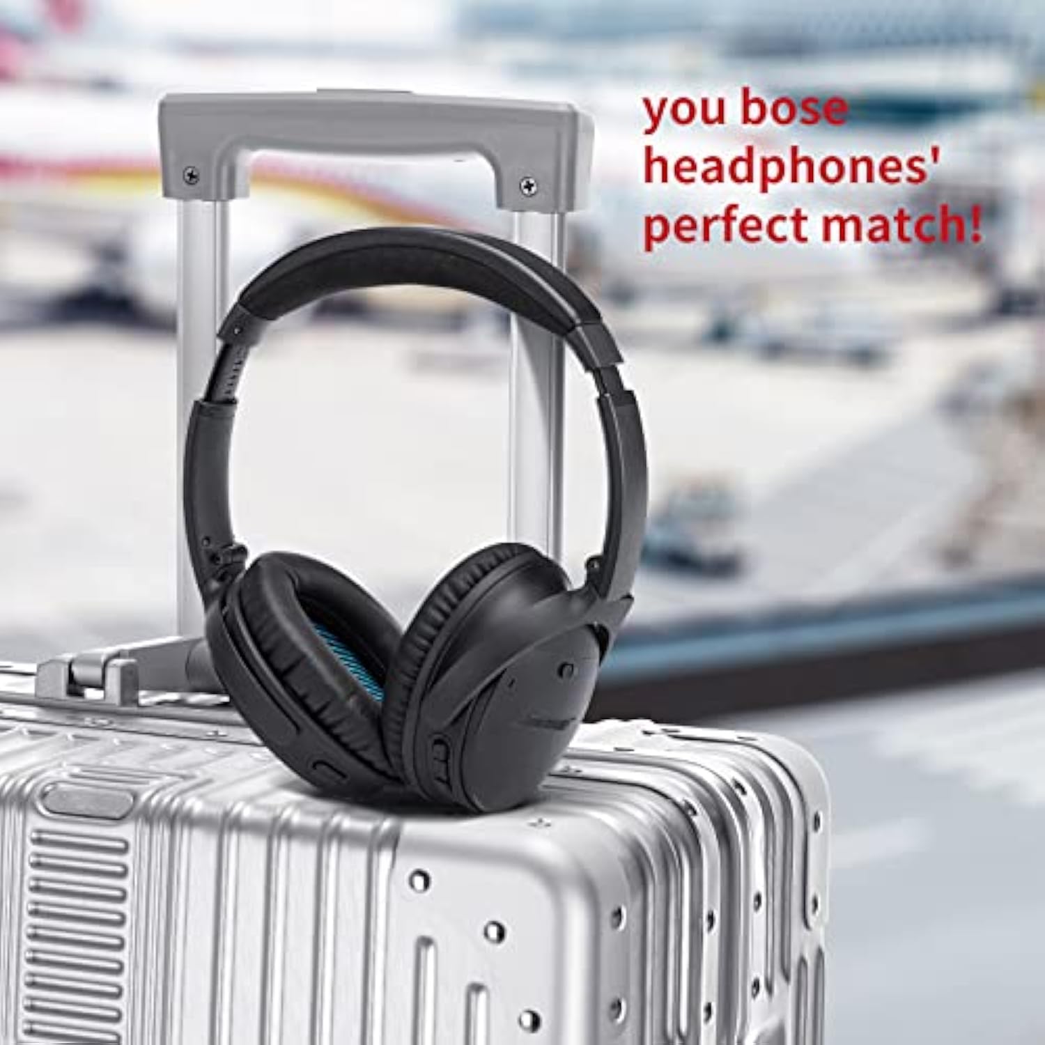 Replacement Headphone Covers For Bose Quietcomfort 35 Ii/Qc35/Qc25/Qc2/Qc15/Ae2/Ae2I/Ae2W/Soundtrue & Soundlink - Blue