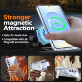 For Samsung Galaxy S25 Case With Kickstand,[Compatible With Magsafe][1*Screen Protector],Military-Grade Protection,Magnetic Phone Case For Samsung Galaxy S25,Clear