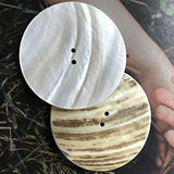 5Pcs Extra Large Iridescent Mother Of Pearl Shell Coat Buttons 50Mm