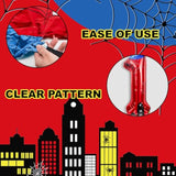 Cartoon Hero 40 Inch Red And Blue Spider Theme Number Foil Birthday Decoration Balloons, Cartoon Party Birthday Supplies, Number Large Balloons For Spider Theme Party (3)