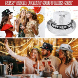 6 Pc 2026 New Year Party Kit with LED Hats and Fringe Squawkers