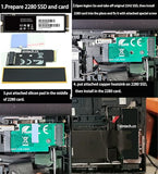 M.2 Nvme 2242 To 2280 Extension Card Support Pcie 4.0 Ssd,Compatible With Lenovo Legion Go Gaming Handheld For Upgrading Ssd Upto 8Tb