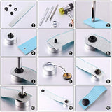 100 Pieces 15 Mm Fastener Snap Stainless Steel Snap Buttons Press Stud