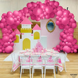 144 Pcs Fuchsia Pink Balloons Arch Kit - Different Sizes 18, 12, 10, 5 Inches | Birthday Balloons Kit, For Birthday Decorations | Graduation Decorations 2025