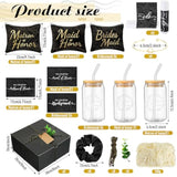Bridesmaid Proposal Gift Set 72pcs Boxes Cups Makeup Bags Lip Balm Scrunchies